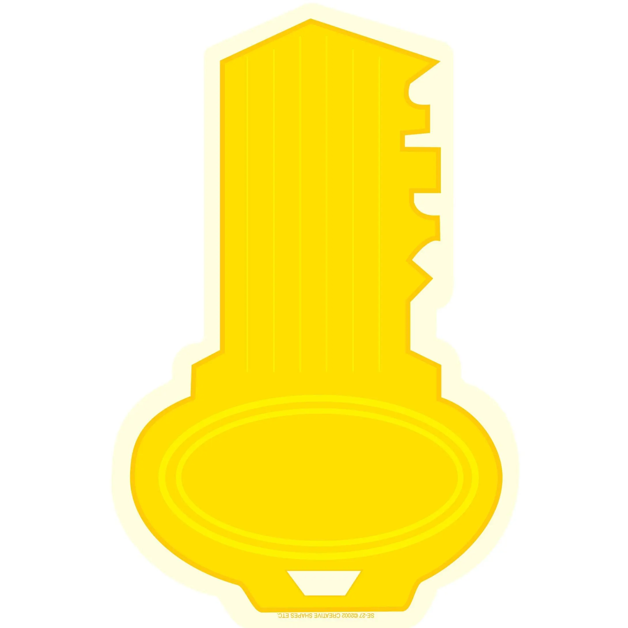 SHAPES ETC. Large Key Notepad, Sticky Note, Acid-Free Paper, 50 Sheets per Package, Ideal for Crafting & Book Creators
