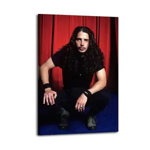 Chris Cornell HomeDecor WallArt LivingRoom Canvas for Bedroom Decor Canvas Poster Aesthetic Office Bathroom Painting Picture Print Modern Family