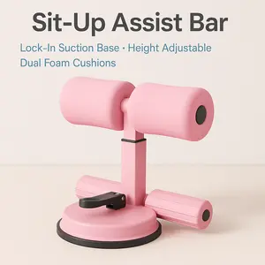 Sit-Up Assistant for Home Fitness with Suction Fixation