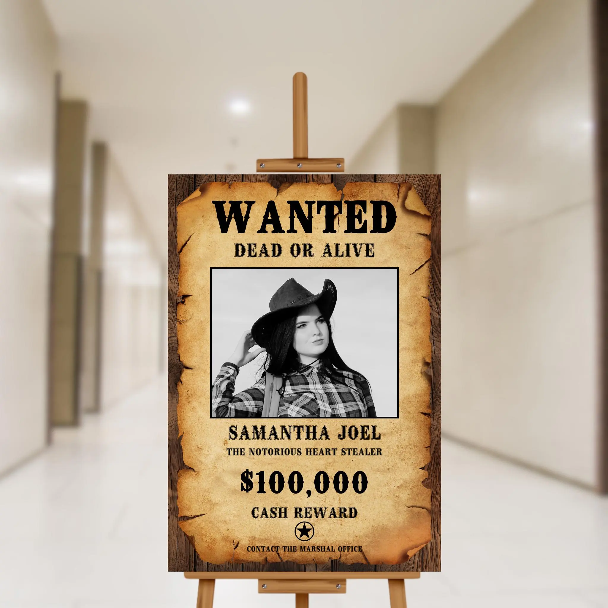 Custom Editable Wanted Poster Template, Wanted Poster Welcome Party Sign, Wild West Party, Cowgirl Party, Outlaw Wanted Sign, Western Party