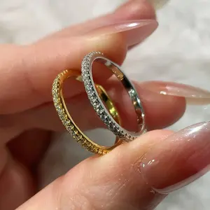 S925 Sterling Silver Full Ring Synthetic Moissanite 7*11mm Ring-300(50%)