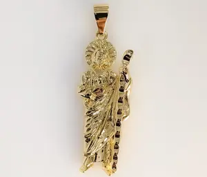 Plated Saint Jude Thaddaeus Pendant