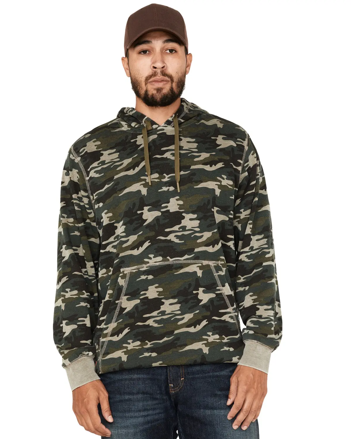 Moonshine Spirit Men's Spirit&Reg; Men'S Now You See Me Burnout Camo Hooded - Msfa22sw1-Olv