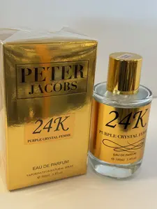Peter Jacobs 24K PURPLE Crystal Femme Eau de Parfum EDP 100ml Regular Edition Spray Women Perfume in Sealed Box Top