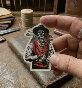 Doc holliday Sticker, say when, i'll be you huckleberry, USA, wild wild west Sticker, Laptop Water Bottle Decal Sticker