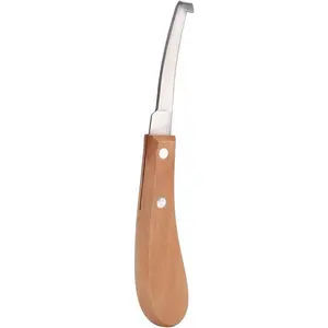 Sharper Hoof Knife, Left or Right Hand Farrier Tools, Carbon Steel Hoof Knife Trimming Tool for Cattle Horse Use, 21.5cm / 8.5 Inch Length, High Strength, Not Easy to Break (straight right hand)