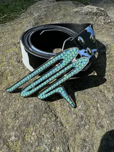 BEERETTA Blue tiger camo Belt  AVAILABLE NOW  -Price: $75 (Ready to ship) -Blue tiger camo belt -Removable buckle   - ALL SALES ARE FINAL