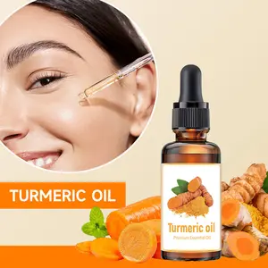 Turmeric Facial Serum, Facial Massage Oil, Deeply Moisturizes and Nourishes the Skin, Leaving It Soft and Smooth. Suitable for All Skin Types, It has A Fragrant Turmeric Scent and is Suitable for Both Men and Women.