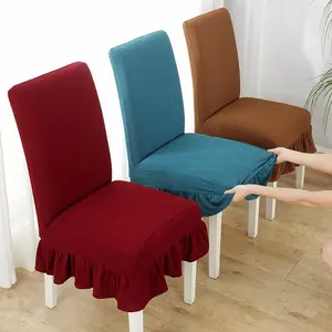 Elegant Chair Covers for Dining Chairs Set of 4, Stretchable and Washable, Perfect for Hotels, Restaurants, Weddings, Christmas, Halloween Gifts