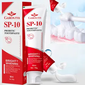 Guiovrn SP-10  Probiotic Toothpaste for Whitening Sensitive Teeth | Advanced Enamel Shield | 12H Fresh Breath Mint