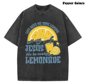 Jesus He Be Making' Lemonade Christian Washed T-Shirt, forrest frank merch, forest frank shirt, christian crewneck, christian shirt, christian clothing