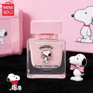 MINISO x Snoopy Velvety Collar Eau de Parfum for Women - Fruity Floral Scent with Berry & Jasmine Notes, 50ml / 1.69 fl oz, Cruelty-Free, Travel Size, Cute Snoopy Licensed Bottle for Daily Wear & Gifting