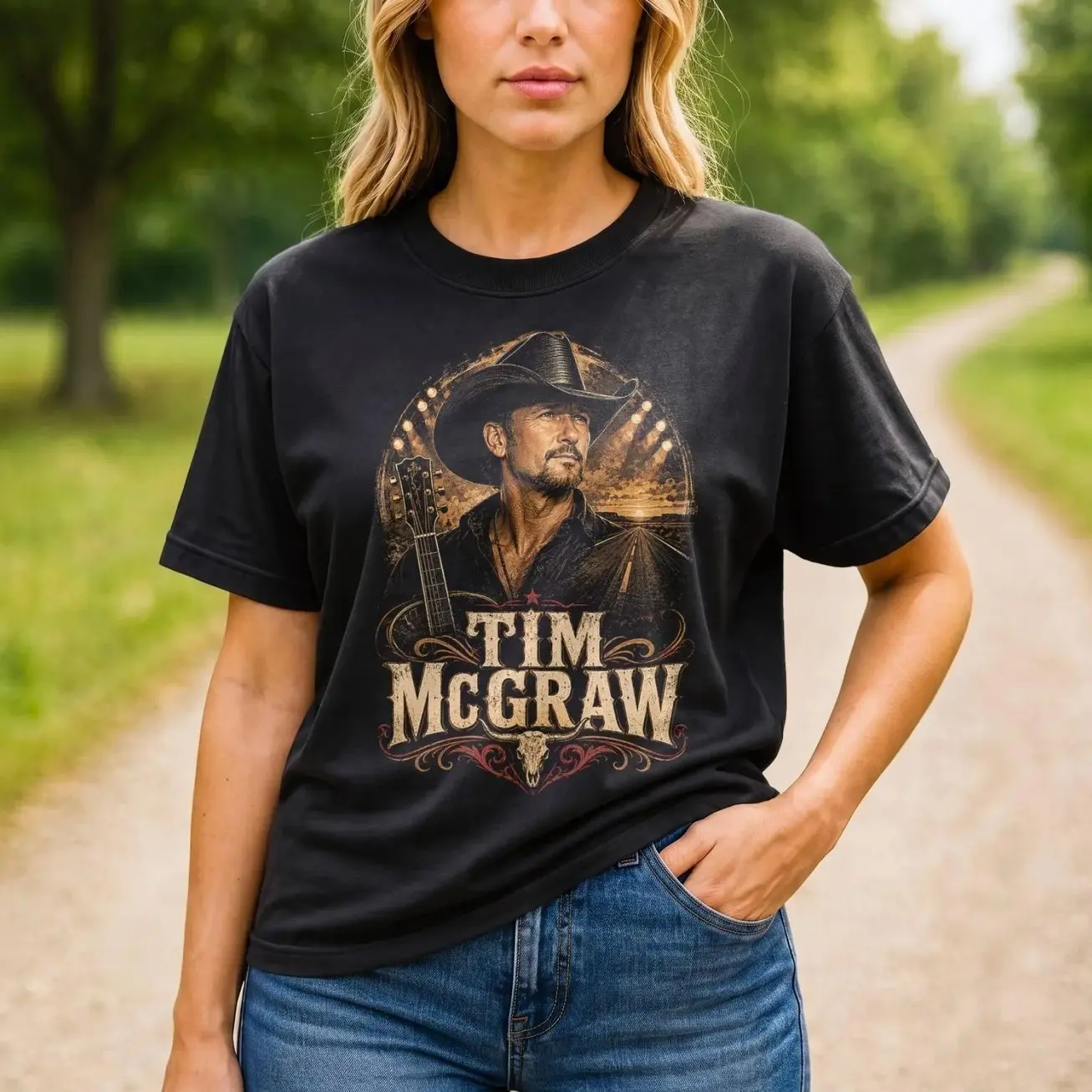 Tim McGraw T-shirt, Country Music Fan Gift, Tour Concert Tee
