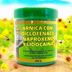 250g Arnica Con Diclofenaco Naproxeno y Lidocaina Pomada Massage Balm - Soothing Full-body Care