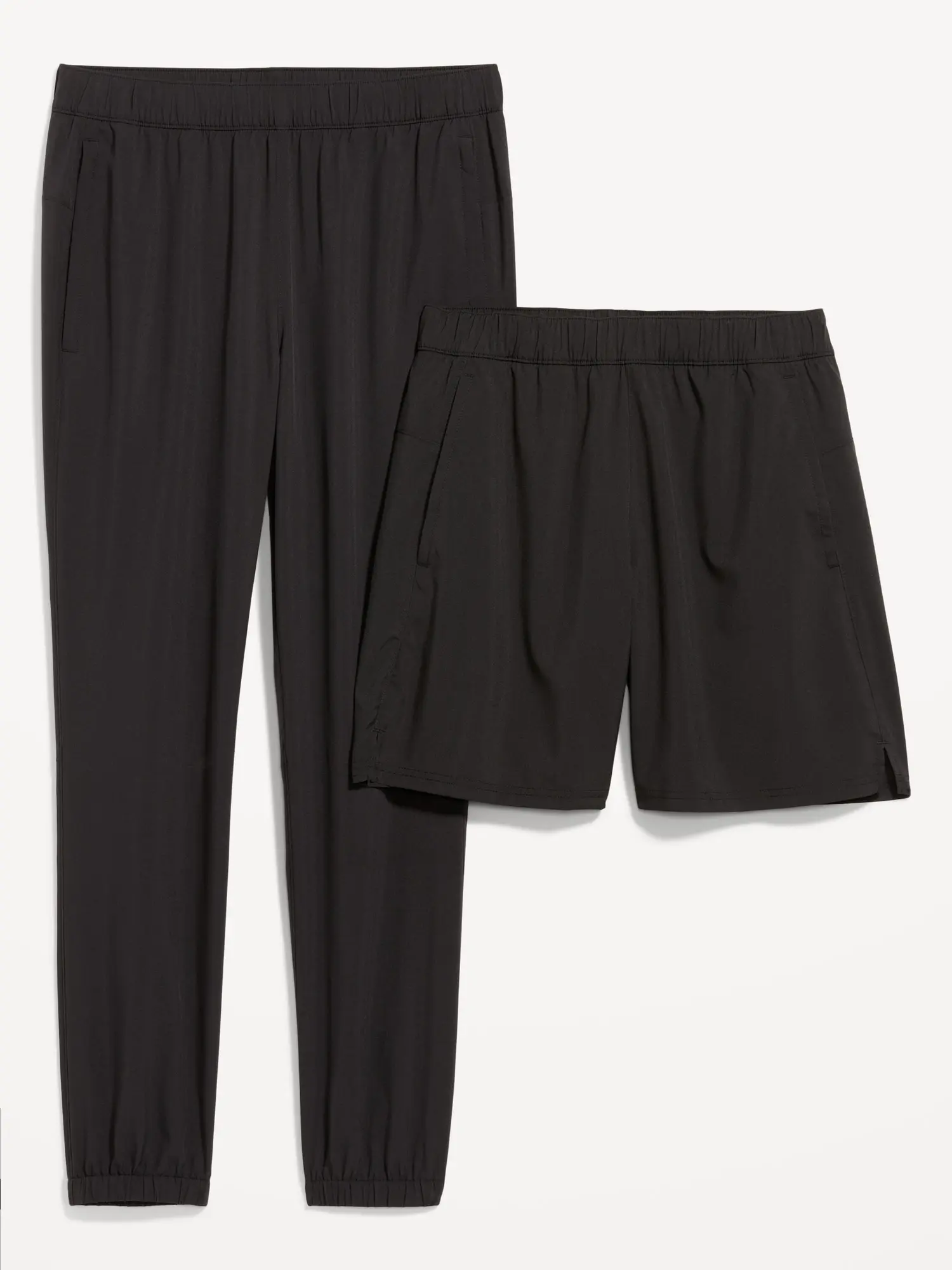 Old Navy Men's Essential Woven Workout Joggers and Shorts Set Old Navy Men's Essential Woven Workout Joggers and Shorts Set