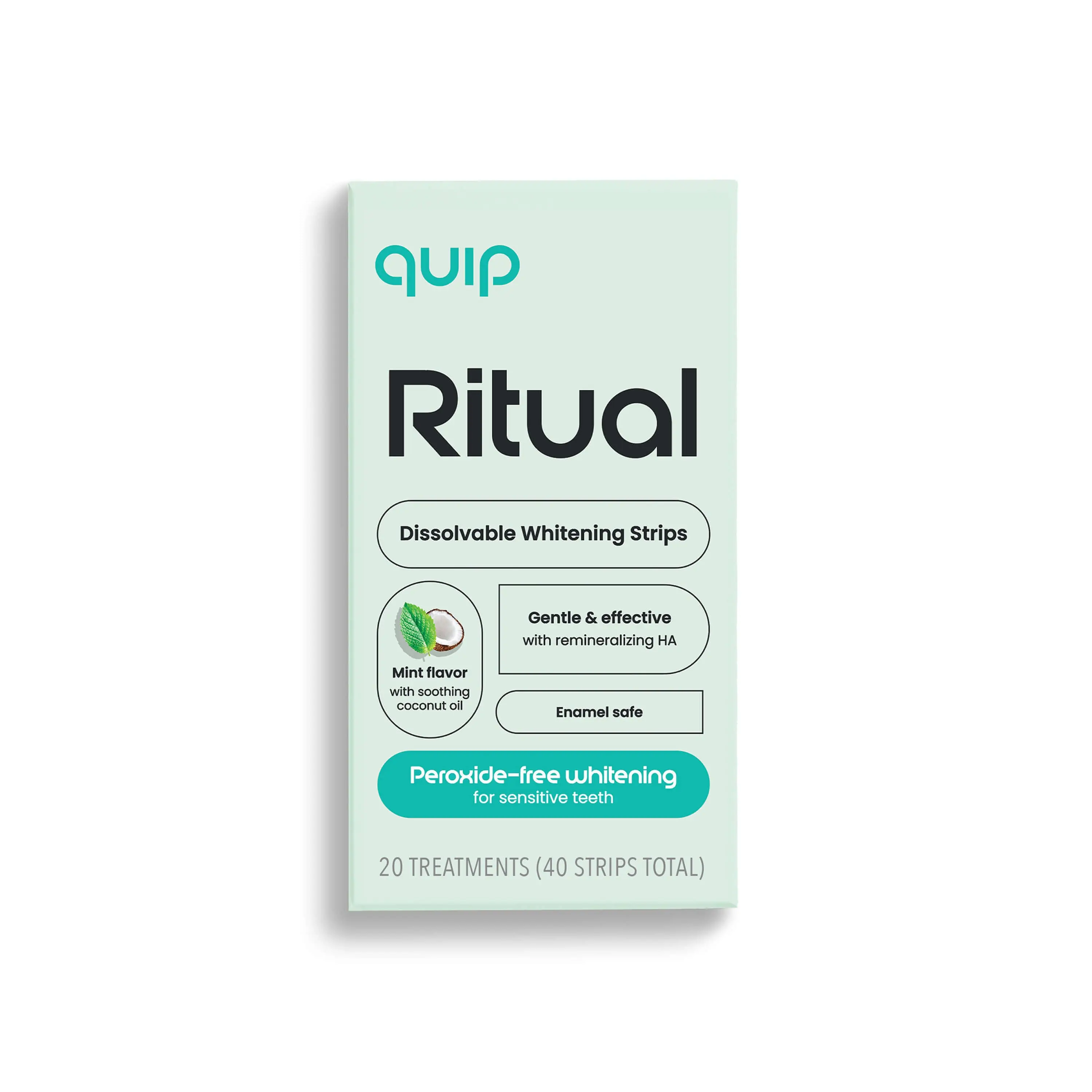 Ritual Whitening Strips, Non-Peroxide, 40CT