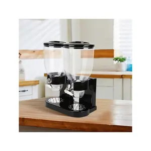 Dual-control kitchen food dispenser, hand-washable leak-proof container, used for dry food storage