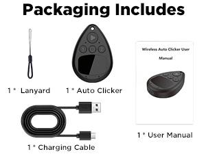 1pc Wireless Auto Clicker for iPhone - Bluetooth Battery-Powered Phone Screen Tapper, Silent Adjustable-Speed Console Accessories for Video Game, TikTok Live Broadcast Likes