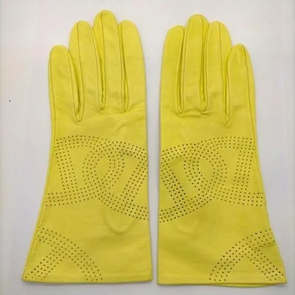 Pre-owned HERMÈS Other Other Hermes Gloves Yellows 12293795538/714207
