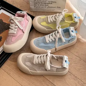 Women's Two-Way Wear Backless Platform Sneakers - Colorful Casual Slip-On Shoes