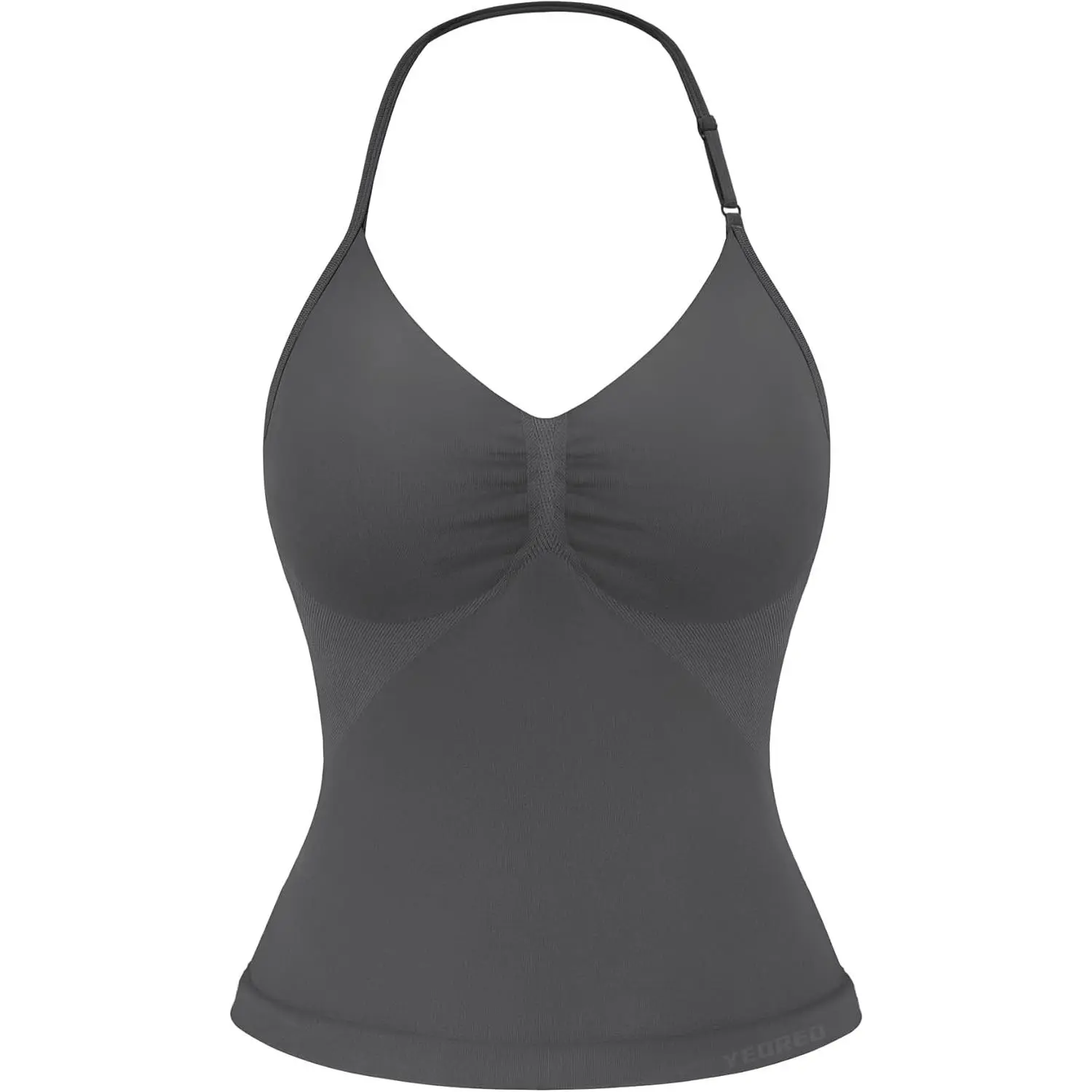 Women's High Stretch Sporty Impact Longline Halter Tank Top - Adjustable Straps, Backless, Athletic Style Activewear, Fitness Clothes Top, Gym Performance Wear, High Performance Activewear for Workout, Activewear Tee, Fitness Clothes Tops