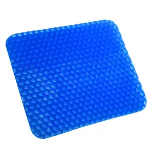 Cooling Gel Seat Cushion, Cooling seat Cushion, Breathable Honeycomb Design Absorbs Pressure Points Seat Cushion, Gel Cushion for Office Chair, Home Car seat Cushion for Wheelchair.（16*14*1 inch）
