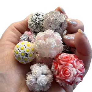 15 count Colorful Flower Cluster Beads for beaded pens -Handmade 16mm-20mm mix floral Diy Beading Accessories