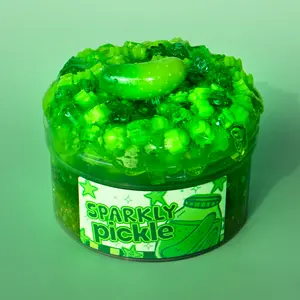 Sparkly Pickle - OG Slimes 7 oz Block Bead x Crushed Silica Slime