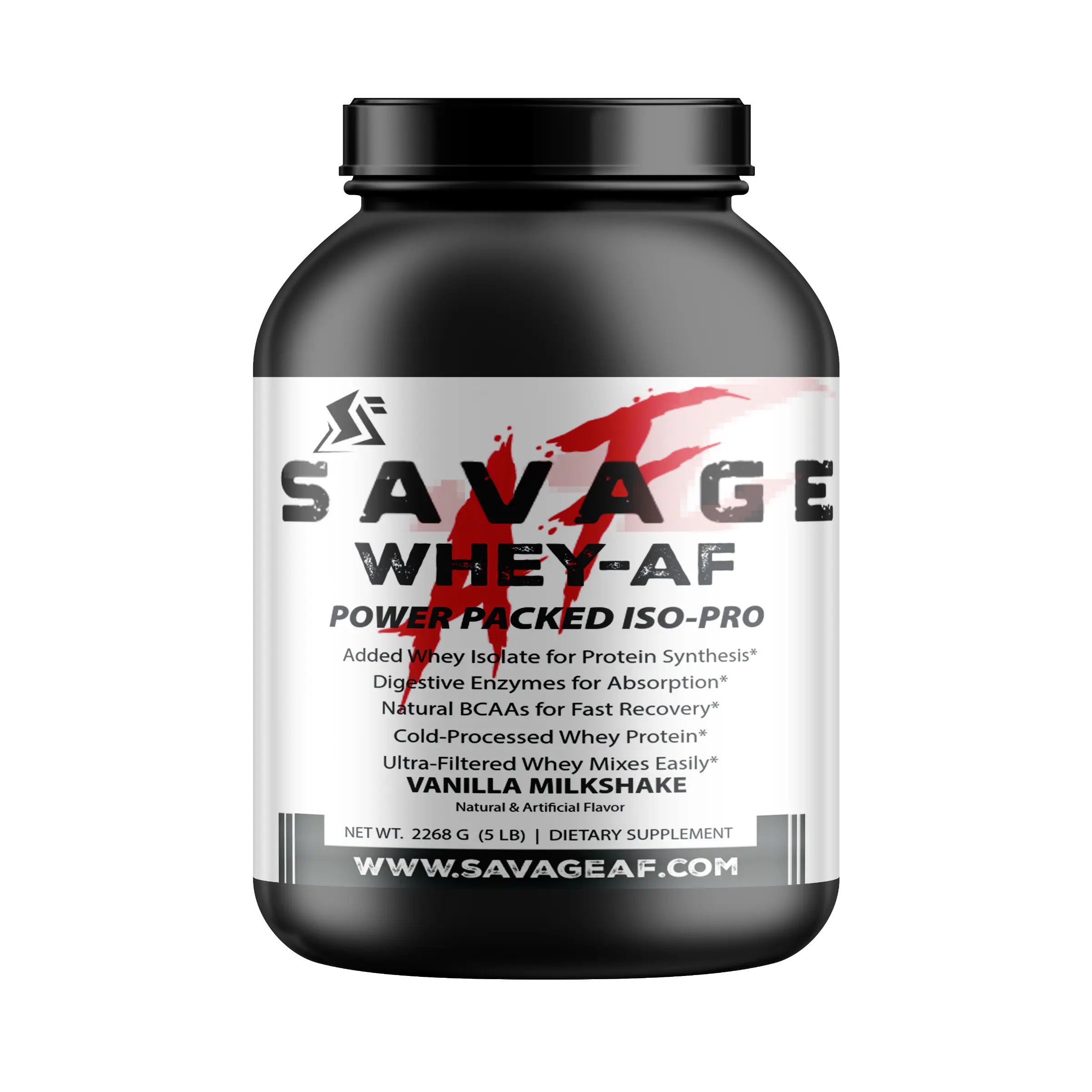 Whey Protein Isolate Vanilla 5lb | ISO-PRO High Protein Muscle Building Powder Endurance Supplement Dietary
