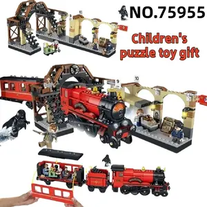 2026 New Magic Movie Series Fast Train 801 Creative Multi functional 75955 Creative Building Blocks Assembled Toys Christmas Birthday Party Holiday Gifts Model Building Kit