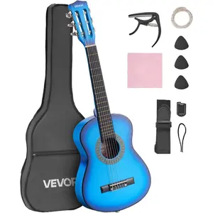 VEVOR Acoustic Guitar, Classical Guitar Starter Kit for Beginners, with Nylon Strings, Basswood Guitar, for Kids Adults Girls Boys StudentsVEVOR Super Brand Day