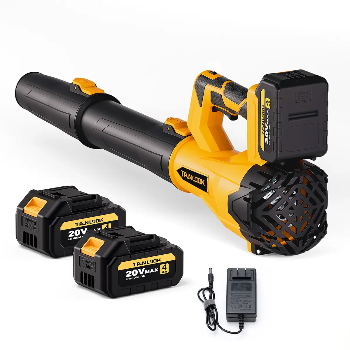 TANLOOK 20V Lithium Battery Handheld Leaf Blower - 580CFM/160MPH Super Power Multifunctional Jet Blower, 2×4.0Ah Batteries & Charger, Lightweight Cordless Lawn Equipment for Lawn, Patio #3