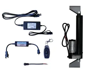 Linear Actuators 12-Volt 225lbs + Mounting Brackets with optional AC to 12 VDC Power Supply and/or Wireless Remote Control DPDT Switch