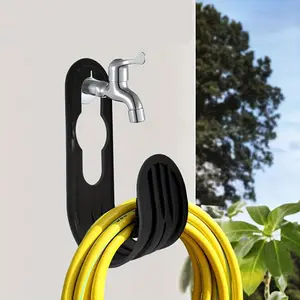 Water Pipe Hook, Wall Mounted Water Pipe Hanger, Garden Watering Water Pipe Hook, Home Organizer for Garden, Yard, Farm, Hangable