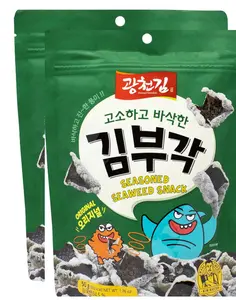 Baked Seasoned Seaweed Chips – Gimbugak Original (2Packs)