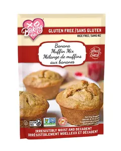 XO Baking Co. Gluten-Free Banana Muffin Mix - Irresistibly Moist & Decadent, Rice-Free, Perfect for Breakfast or Snack