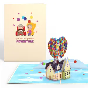 Disney and Pixar Up My Greatest Adventure Pop-Up Card