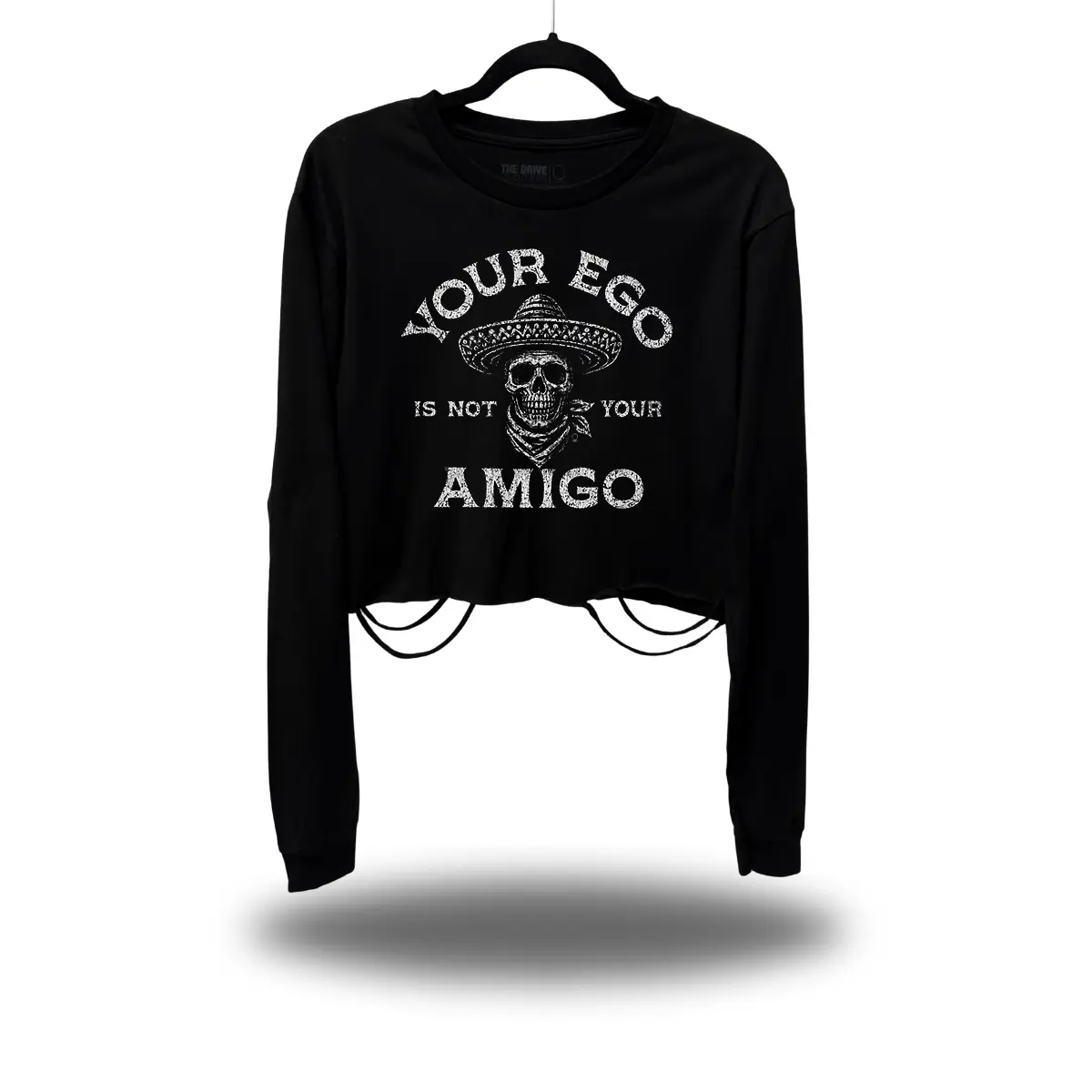 AMIGO ROAD RASH CROP LONG SLEEVE TEE