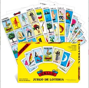 Don Clemente Authentic Loteria Card Game Gift Box Set - Includes 1 Deck of Cards 10 Gameboards & 80 Plastic Markers for Mexican Family Gatherings