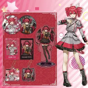 Formula Server Kasane Teto Acrylic Stand Figure Project Virtual Idol Anime Keychains Cute Delicate Card Brooch Room Desk Decor