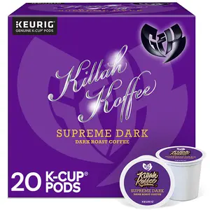Killah Koffee Supreme Dark Roast Coffee -  Keurig K-Cup Pods - Dark Roast Coffee - Ghostface Killah - Wu-Tang Clan Coffee - High Box Count