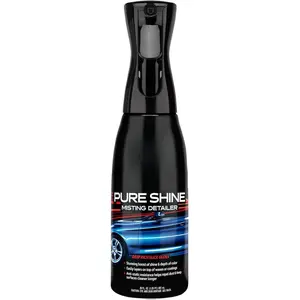 Turtle Wax Pure Shine Misting Detailer Spray - 20oz Instant High-Gloss & Water Repellent for Cars Safe on Paint Glass & Wheels