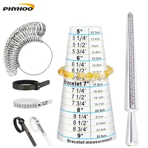 Ring & Bracelet Sizing Tool Kit – Gauge, Mandrel & Measuring Tapes for Jewelry Makers & DIYers
