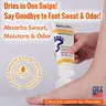 ClearZal Lotion-To-Powder Deodoriser, hyperhidrosisre commended solution to stop sweaty, smelly feet, Helps prevent blisters, Great for hyperhidrosis