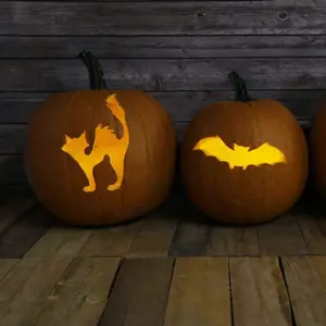 Halloween Pumpkin Carving 3 Piece Craft Stencil Set