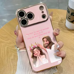 NganGee Faith-Inspired Phone Case, Jesus Crown & 'You Are What God Says' Design, Multi-Model Cover with Protection, Mobile Phone Accessory Fits iPhone 17,16,15,14,13,12,11 PRO PLUS MAX # YGSS6DDDKYS11