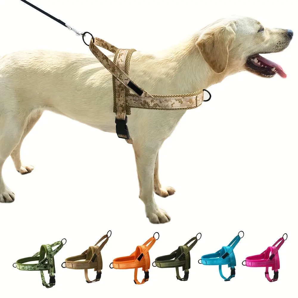 Halti No-Pull Dog Harness - Adjustable Escape-Proof Vest with Safety Buckle for Small to Large Breeds, Hand Wash Only, Modern Basic Halter Harnesses