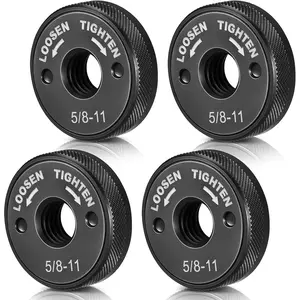 4 Pcs 5/8-11 Angle Flange Nut No Wrench Required, Release Locking Nut for Angle with 5/8-11 Threaded Spindle