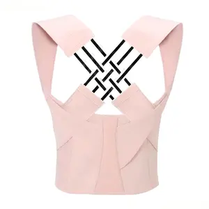 Posture Corrector for Men & Women, Intelligent Cross-Support Back Brace for Spine Alignment, Comfortable Adjustable Upper Back & Shoulder Support for Daily Use