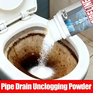 Multipurpose Drain Cleaning Powder for Deep Clog Removal, Drain Clog Remover, Quick Polishing and Strong Drainage, Ideal for Kitchen and Bathroom Sinks, Toilets and Toilet Bowl Cleaners